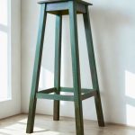 Rénovation d'un tabouret par Catherine Brunchwig